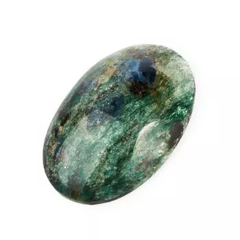 Кабошон слюда (фуксит) 17*25 мм