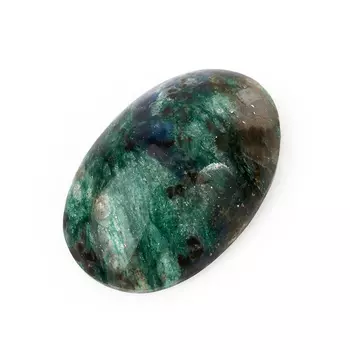 Кабошон слюда (фуксит) 17*25 мм