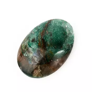 Кабошон слюда (фуксит) 17*25 мм