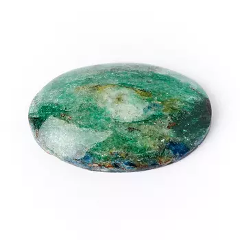 Кабошон слюда (фуксит) 17*26 мм