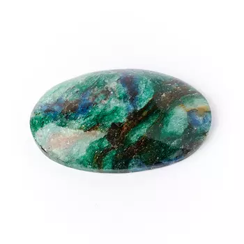 Кабошон слюда (фуксит) 17*26 мм