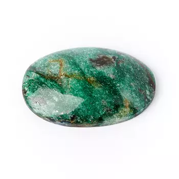 Кабошон слюда (фуксит) 17*26 мм