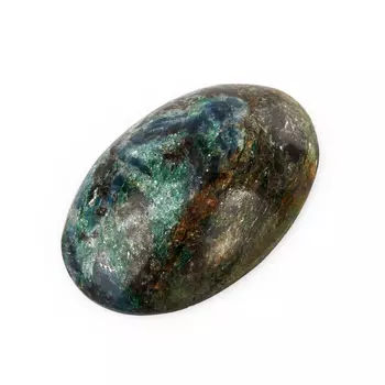 Кабошон слюда (фуксит) 17*26 мм