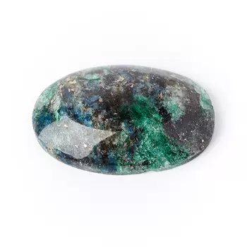 Кабошон слюда (фуксит) 17*26 мм