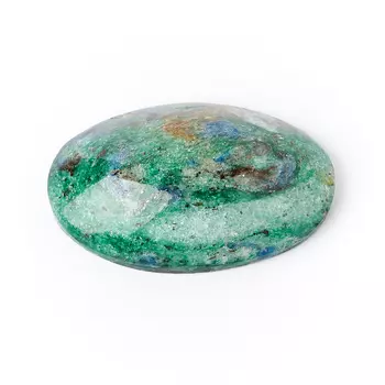 Кабошон слюда (фуксит) 17*26 мм