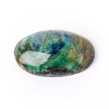 Кабошон слюда (фуксит) 17*26 мм