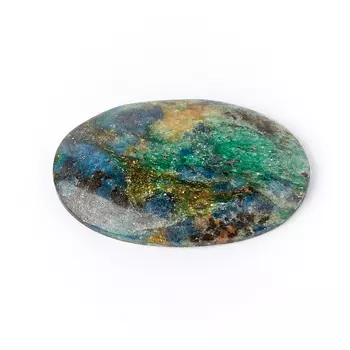 Кабошон слюда (фуксит) 17*26 мм