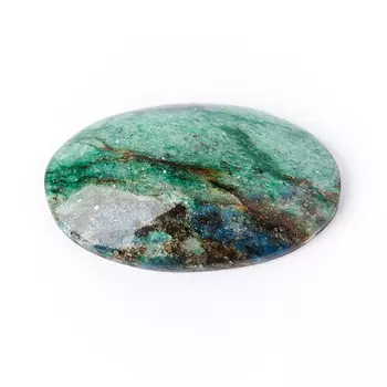 Кабошон слюда (фуксит) 17*27 мм