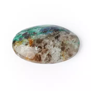 Кабошон слюда (фуксит) 17*27 мм