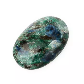 Кабошон слюда (фуксит) 18*23 мм