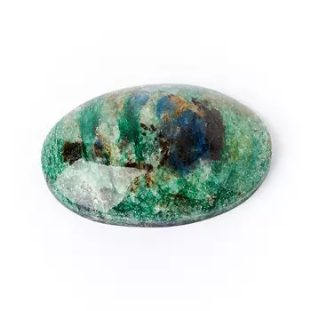 Кабошон слюда (фуксит) 18*26 мм