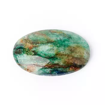 Кабошон слюда (фуксит) 18*26 мм