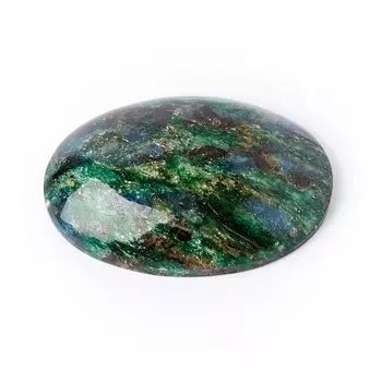 Кабошон слюда (фуксит) 18*26 мм