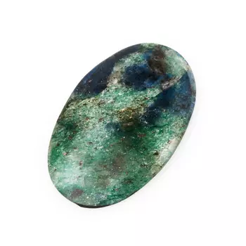 Кабошон слюда (фуксит) 18*27 мм