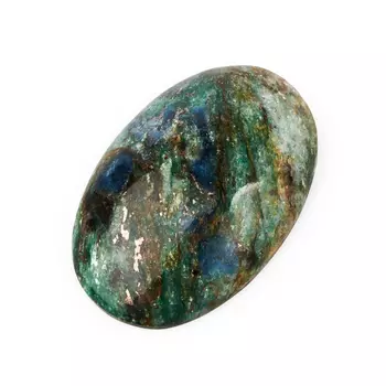 Кабошон слюда (фуксит) 18*27 мм