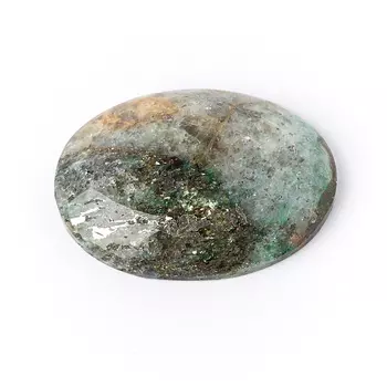 Кабошон слюда (фуксит) 19*26 мм