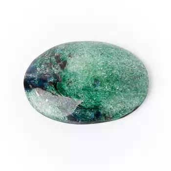 Кабошон слюда (фуксит) 19*26 мм