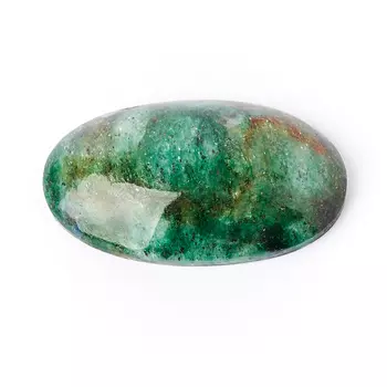 Кабошон слюда (фуксит) 19*31 мм