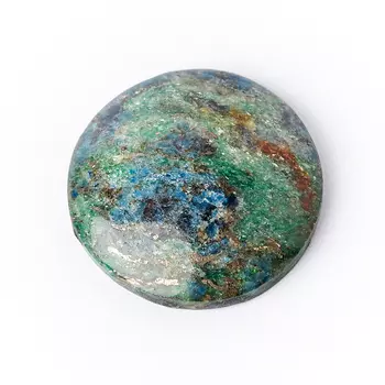 Кабошон слюда (фуксит) 19 мм