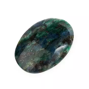 Кабошон слюда (фуксит) 20*27 мм