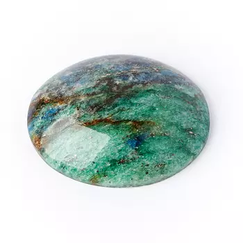 Кабошон слюда (фуксит) 21*26 мм