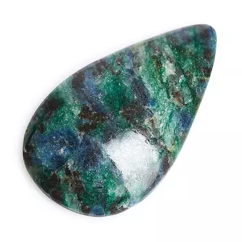 Кабошон слюда (фуксит) 21*35 мм