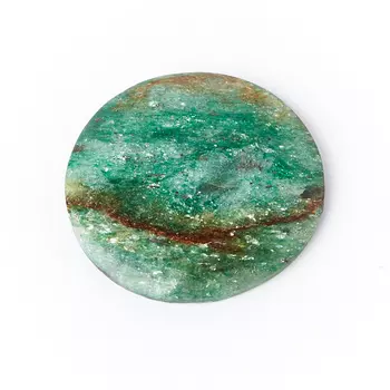 Кабошон слюда (фуксит) 21 мм