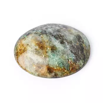 Кабошон слюда (фуксит) 23*29 мм