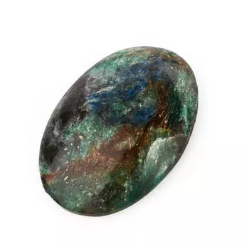 Кабошон слюда (фуксит) 23*31 мм