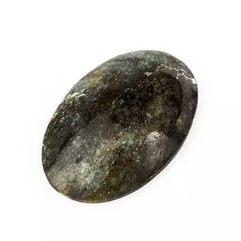 Кабошон слюда (фуксит) 23*31 мм