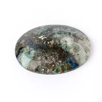 Кабошон слюда (фуксит) 23*31 мм