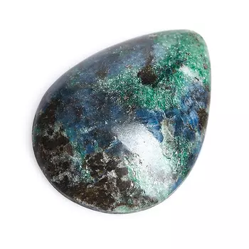 Кабошон слюда (фуксит) 23*31 мм