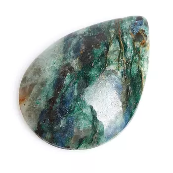 Кабошон слюда (фуксит) 23*33 мм