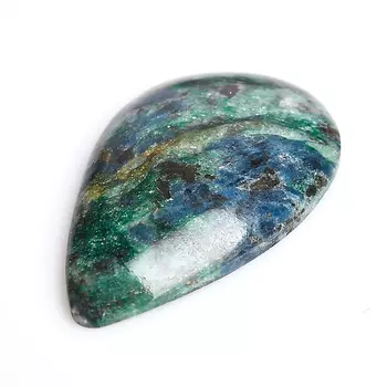 Кабошон слюда (фуксит) 23*39 мм