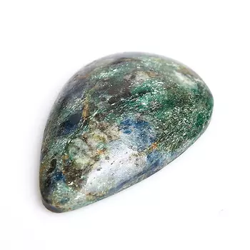 Кабошон слюда (фуксит) 24*37 мм