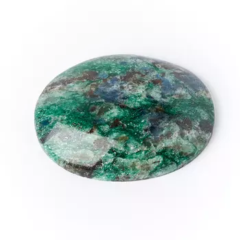 Кабошон слюда (фуксит) 25*32 мм