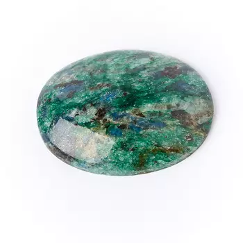 Кабошон слюда (фуксит) 25*32 мм