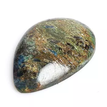 Кабошон слюда (фуксит) 25*38 мм