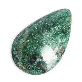 Кабошон слюда (фуксит) 25*39 мм