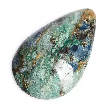 Кабошон слюда (фуксит) 25*40 мм