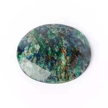 Кабошон слюда (фуксит) 26*29 мм