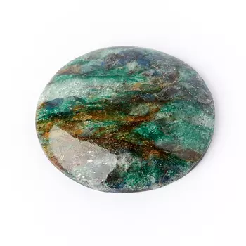 Кабошон слюда (фуксит) 26*29 мм