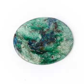 Кабошон слюда (фуксит) 26*30 мм