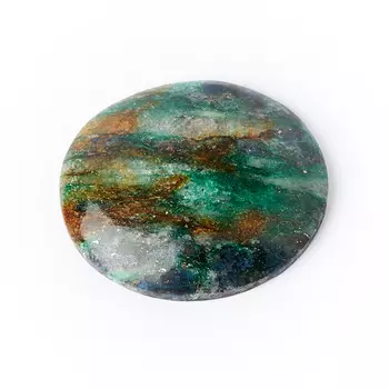 Кабошон слюда (фуксит) 26*30 мм