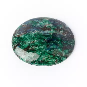 Кабошон слюда (фуксит) 26*31 мм