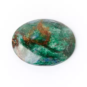 Кабошон слюда (фуксит) 26*31 мм