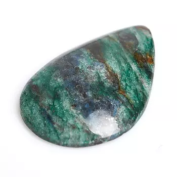 Кабошон слюда (фуксит) 26*40 мм