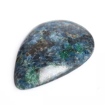 Кабошон слюда (фуксит) 26*40 мм