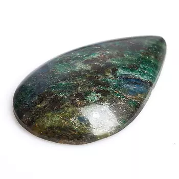 Кабошон слюда (фуксит) 26*40 мм