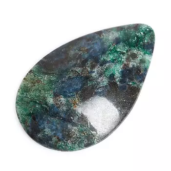 Кабошон слюда (фуксит) 26*41 мм